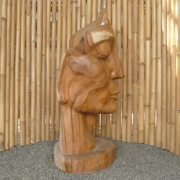 Product image 5 of the product “Mask man by original made of suar wood, 120cm height ”